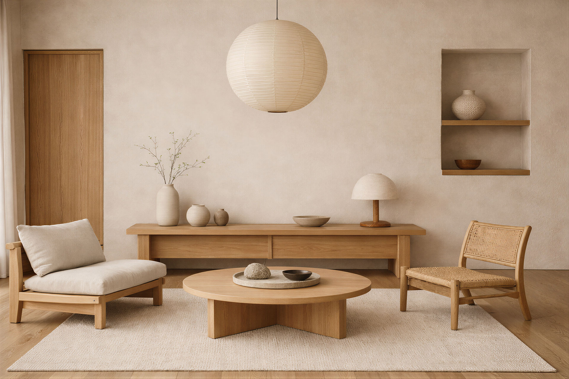 Beautifully staged living room