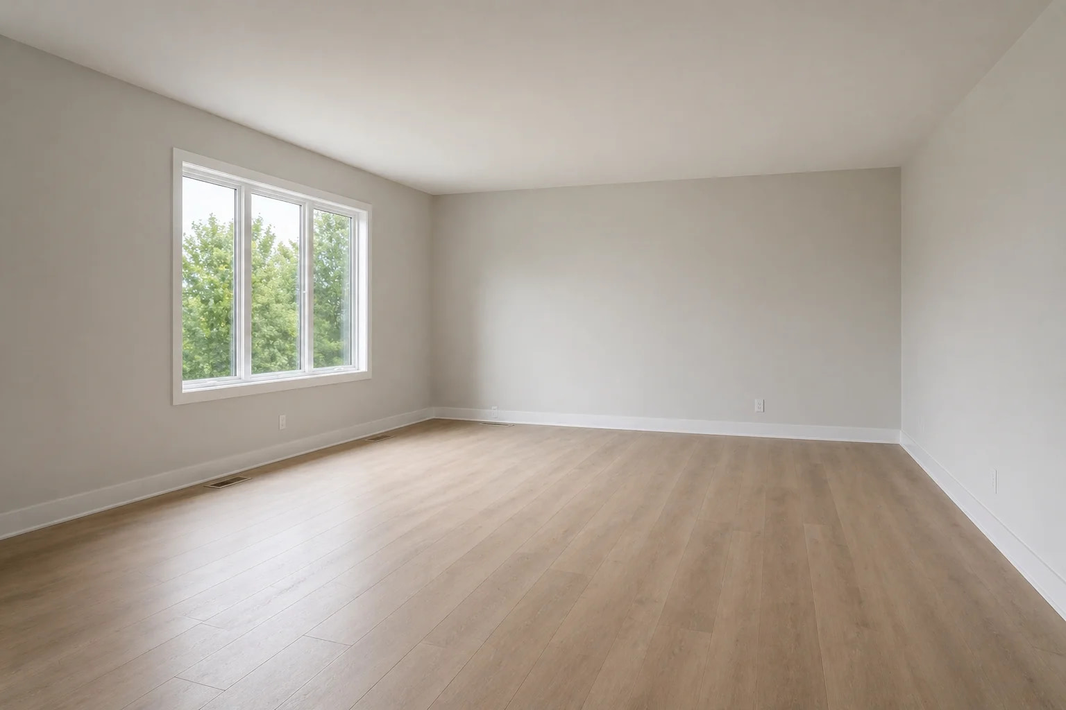 Living Room — Transitional — before staging